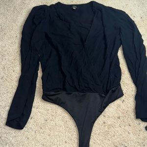 Small black AFRM body suit